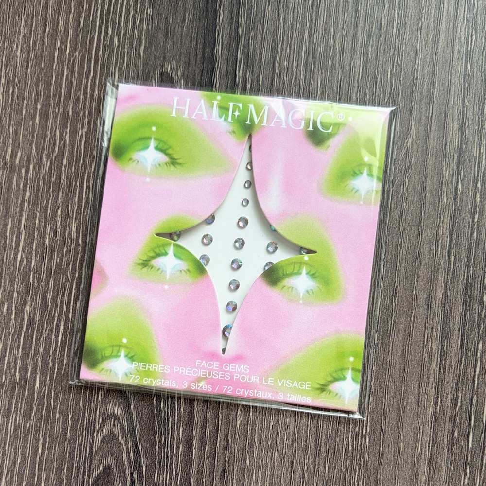 ❤️$6 NWT Half Magic Face Gems 72 Crystals 3 Sizes